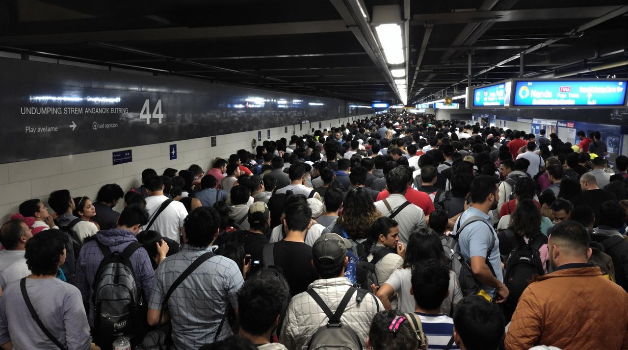 某城市地铁站突发大规模停运，数千名乘客被困站内超两小时